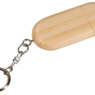 Bamboo 2GB Flash Drive Keychain