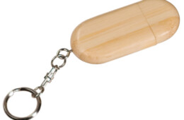 Bamboo 2GB Flash Drive Keychain